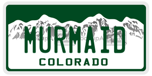 MURMAID  license plate in CO