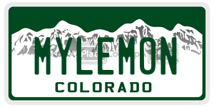 MYLEMON  license plate in CO