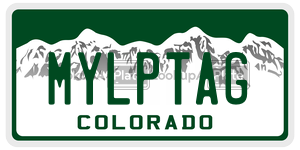 MYLPTAG  license plate in CO