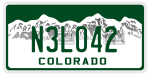 N3LO42  license plate in CO
