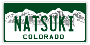 NATSUKI  license plate in CO
