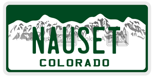NAUSET license plate in Colorado