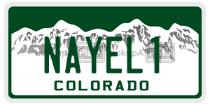 NAYEL1  license plate in CO
