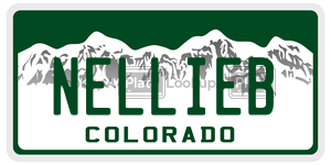 NELLIEB  license plate in CO