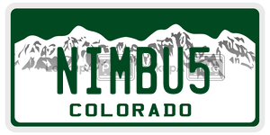 NIMBU5  license plate in CO
