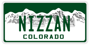 NIZZAN  license plate in CO