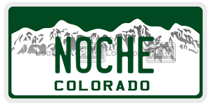 NOCHE  license plate in CO