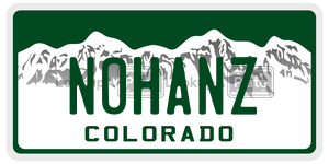NOHANZ  license plate in CO