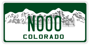 NOOO  license plate in CO