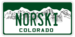NORSKI  license plate in CO