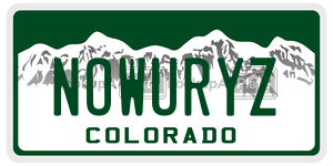 NOWURYZ  license plate in CO