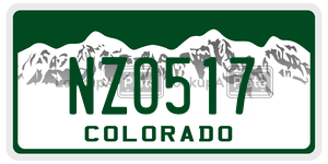NZO517  license plate in CO