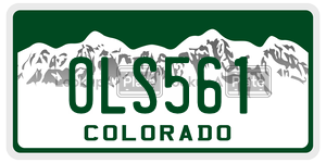 OLS561 license plate in Colorado