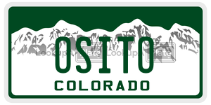 OSITO  license plate in CO