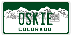 OSKIE  license plate in CO