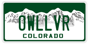 OWLLVR  license plate in CO
