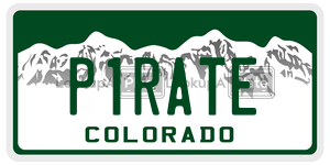 P1RATE  license plate in CO