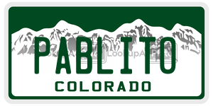 PABLITO  license plate in CO