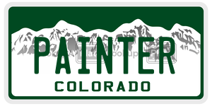 PAINTER  license plate in CO