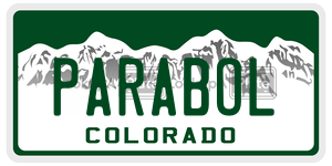PARABOL  license plate in CO