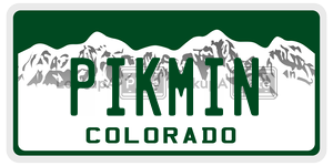 PIKMIN  license plate in CO