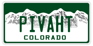 PIVAHT  license plate in CO