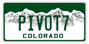 PIVOT7  license plate in CO