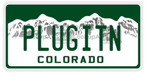 PLUGITN  license plate in CO