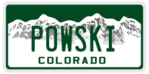 POWSKI  license plate in CO