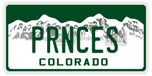 PRNCES  license plate in CO