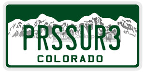 PRSSUR3  license plate in CO