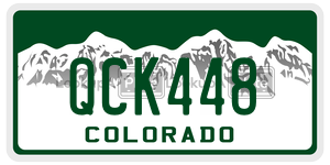 QCK448  license plate in CO