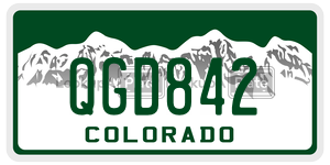 QGD842  license plate in CO