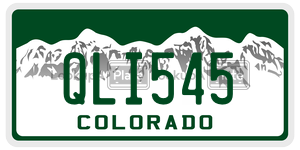 QLI545 license plate in Colorado