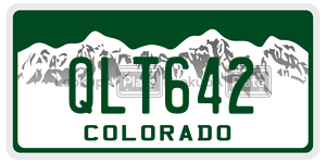 QLT642  license plate in CO
