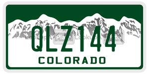 QLZ144  license plate in CO