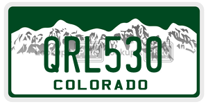 QRL530 license plate in Colorado