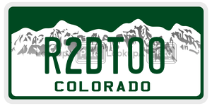 R2DTOO  license plate in CO