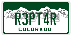R3PT4R  license plate in CO