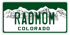 RADMOM  license plate in CO