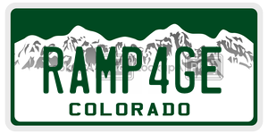 RAMP4GE  license plate in CO