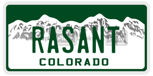 RASANT  license plate in CO
