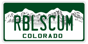 RBLSCUM  license plate in CO