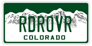 RDROVR  license plate in CO