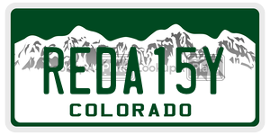 REDA15Y  license plate in CO