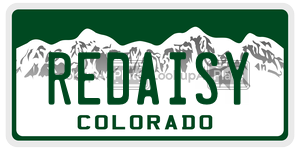 REDAISY  license plate in CO