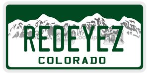 REDEYEZ  license plate in CO