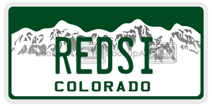 REDSI  license plate in CO