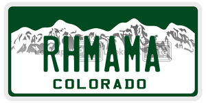 RHMAMA  license plate in CO