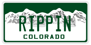 RIPPIN  license plate in CO